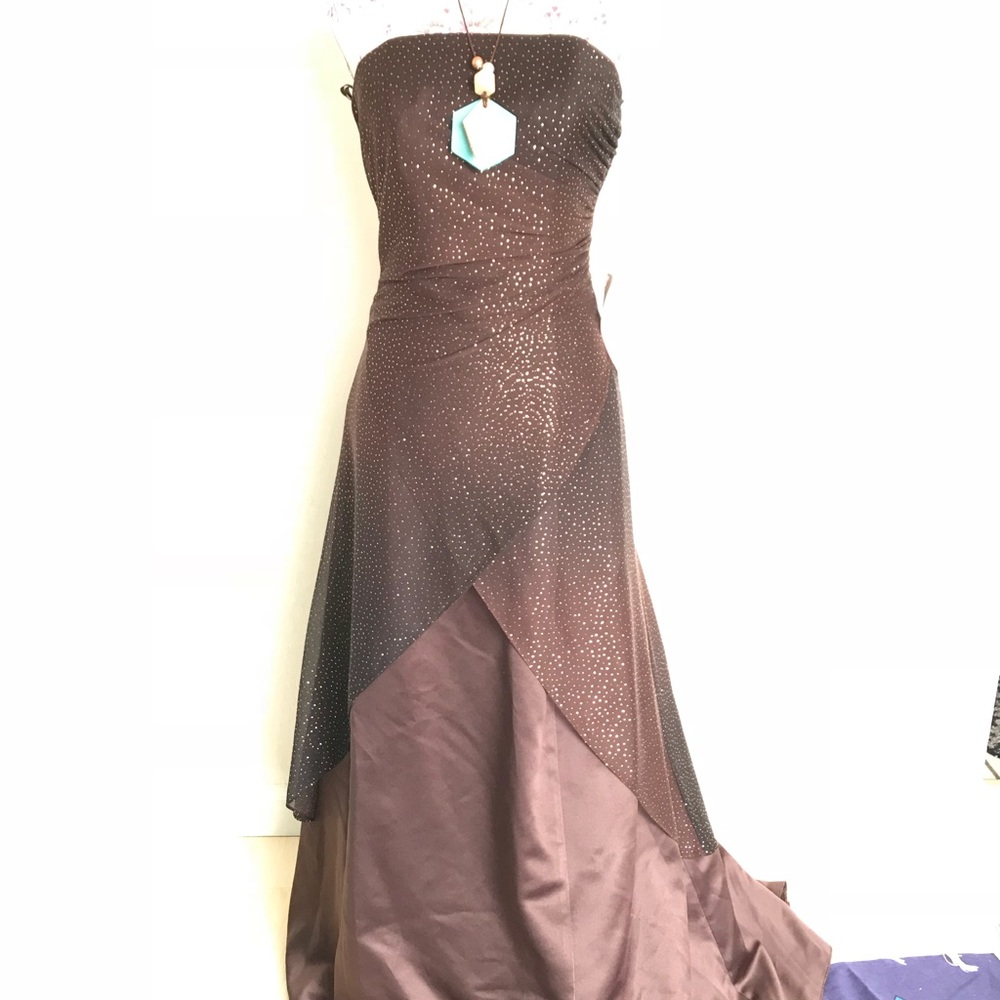 Jump Apparel Strapless Evening Gown